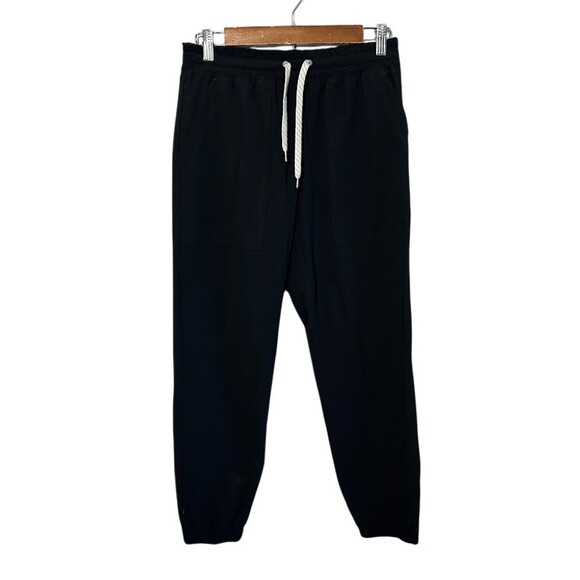 Vuori Pants - Vuori Womens Miles Jogger Pants S Black Stretch Crop Ankle Drawstring VW481